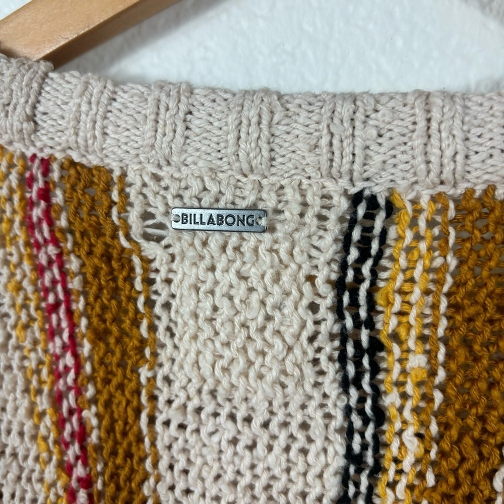 Billabong‎ easy going striped sweater Size Small - Picture 6 of 8